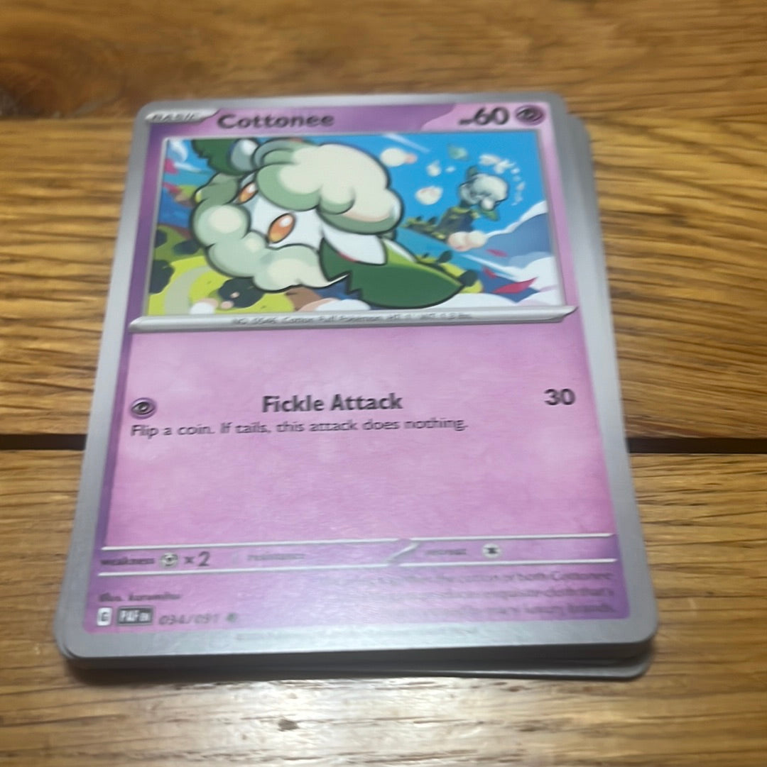 Paldean Fates: Cottonee #34 Paldean Fates: Cottonee #34